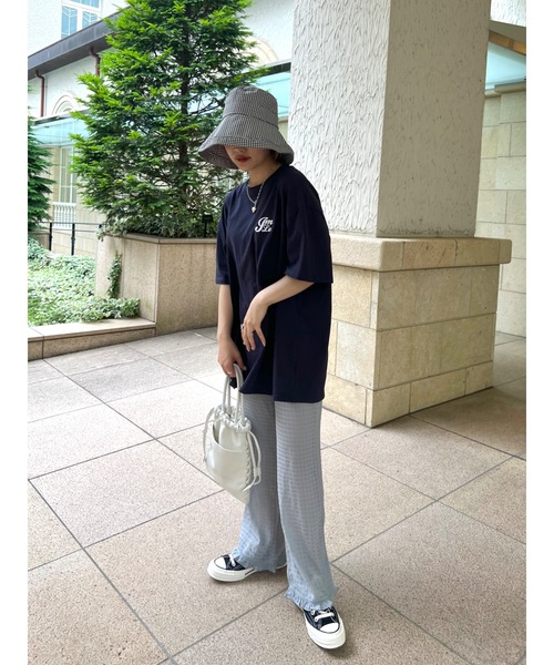 JUMELLE(ジュメロ)の「シアーチェックパンツ(その他パンツ・レディース・ピンク/ブルー・S/M)」の6枚目の写真