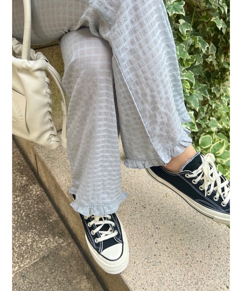 JUMELLE(ジュメロ)の「シアーチェックパンツ(その他パンツ・レディース・ピンク/ブルー・S/M)」の12枚目の写真