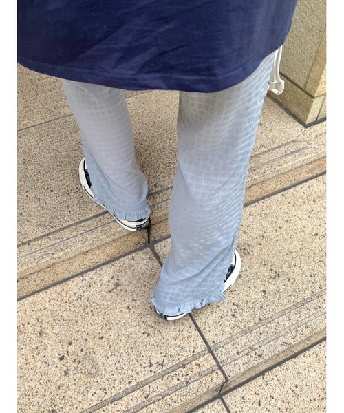 JUMELLE(ジュメロ)の「シアーチェックパンツ(その他パンツ・レディース・ピンク/ブルー・S/M)」の14枚目の写真