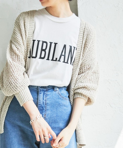 URBAN RESEARCH(アーバンリサーチ)の「ソフトコットンロゴTシャツ(Tシャツ/カットソー・レディース・ブラウン/グリーン/ホワイト系その他・FREE)」の4枚目の写真