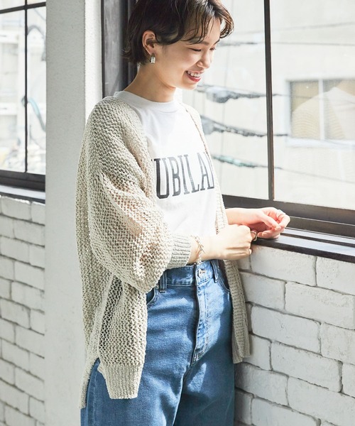 URBAN RESEARCH(アーバンリサーチ)の「ソフトコットンロゴTシャツ(Tシャツ/カットソー・レディース・ブラウン/グリーン/ホワイト系その他・FREE)」の6枚目の写真