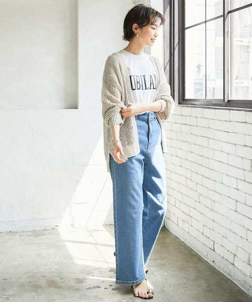 URBAN RESEARCH(アーバンリサーチ)の「ソフトコットンロゴTシャツ(Tシャツ/カットソー・レディース・ブラウン/グリーン/ホワイト系その他・FREE)」の8枚目の写真