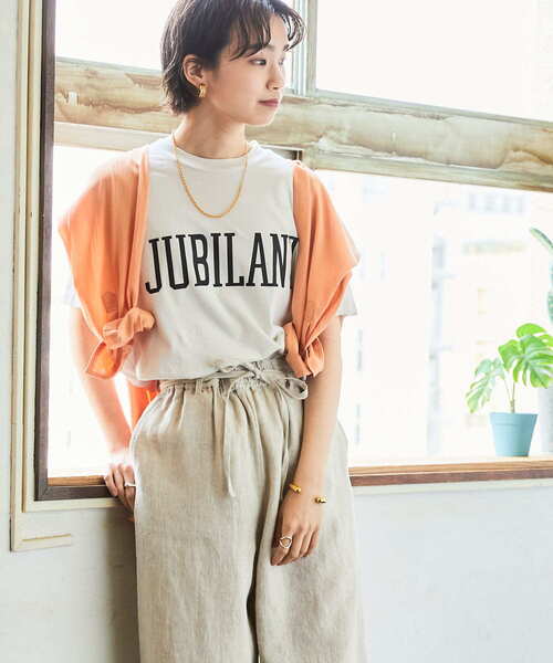 URBAN RESEARCH(アーバンリサーチ)の「ソフトコットンロゴTシャツ(Tシャツ/カットソー・レディース・ブラウン/グリーン/ホワイト系その他・FREE)」の9枚目の写真