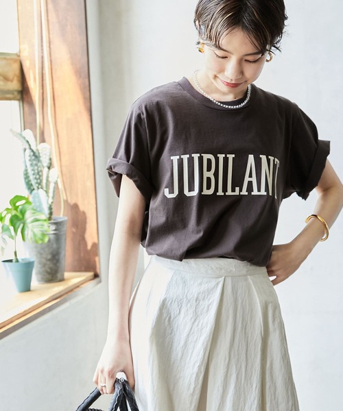 URBAN RESEARCH(アーバンリサーチ)の「ソフトコットンロゴTシャツ(Tシャツ/カットソー・レディース・ブラウン/グリーン/ホワイト系その他・FREE)」の13枚目の写真