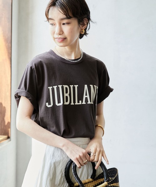 URBAN RESEARCH(アーバンリサーチ)の「ソフトコットンロゴTシャツ(Tシャツ/カットソー・レディース・ブラウン/グリーン/ホワイト系その他・FREE)」の15枚目の写真