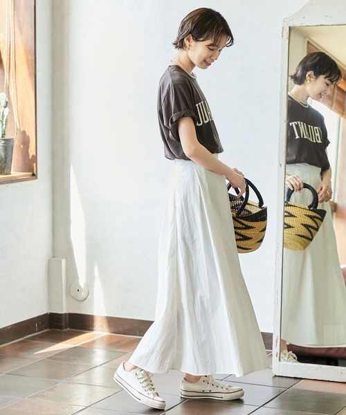 URBAN RESEARCH(アーバンリサーチ)の「ソフトコットンロゴTシャツ(Tシャツ/カットソー・レディース・ブラウン/グリーン/ホワイト系その他・FREE)」の21枚目の写真