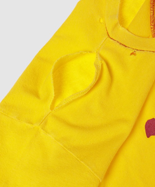 ERL（イーアールエル）の「UNISEX VENICE TSHIRT KNIT（Tシャツ/カットソー・メンズ・イエロー/ピンク・L/M/XL）」の3枚目の写真