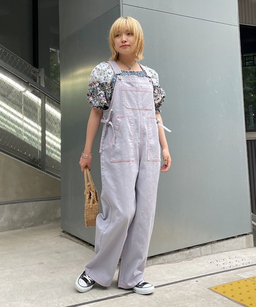 HELLO.SANFRANCISCO（ハローサンフランシスコ）の「【HELLO.SANFRANCISCO/ハローサンフランシスコ】バッチワークフラワーシャーリングブラウス（シャツ/ブラウス・レディース・レッド/サックスブルー・FREE）」の12枚目の写真