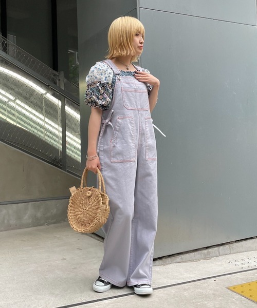 HELLO.SANFRANCISCO（ハローサンフランシスコ）の「【HELLO.SANFRANCISCO/ハローサンフランシスコ】バッチワークフラワーシャーリングブラウス（シャツ/ブラウス・レディース・レッド/サックスブルー・FREE）」の14枚目の写真