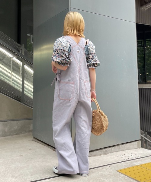 HELLO.SANFRANCISCO（ハローサンフランシスコ）の「【HELLO.SANFRANCISCO/ハローサンフランシスコ】バッチワークフラワーシャーリングブラウス（シャツ/ブラウス・レディース・レッド/サックスブルー・FREE）」の18枚目の写真