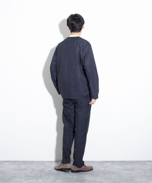 GLOSTER(グロスター)の「【GLOSTER/グロスター】AIR-RIP タック入り ウエストゴム イージーパンツ(その他パンツ・メンズ・ベージュ/ネイビー/グレー・S/M/L)」の9枚目の写真