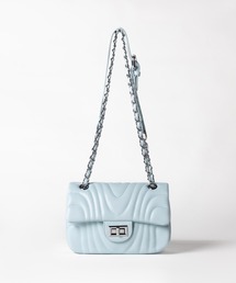 me+em select(~[ZNg)́yQWAY zLeBO`F[tbvV_[obO ^ quilting chain flap shoulder bag(V_[obO)