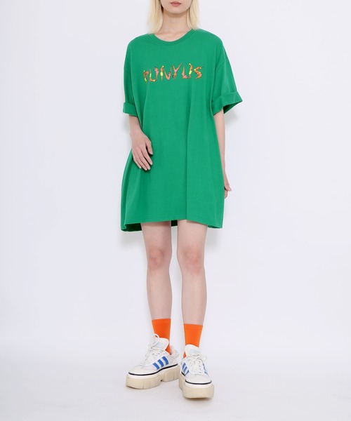 PUNYUS（プニュズ）の「PUNYUSロゴビッグＴ（Tシャツ/カットソー・レディース・ホワイト/ベージュ/ブラック/グリーン・4/3）」の21枚目の写真