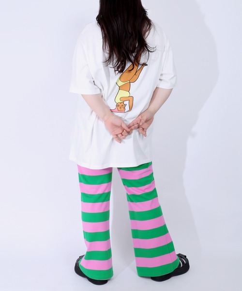 PUNYUS（プニュズ）の「PUNYUSロゴビッグＴ（Tシャツ/カットソー・レディース・ホワイト/ベージュ/ブラック/グリーン・4/3）」の7枚目の写真