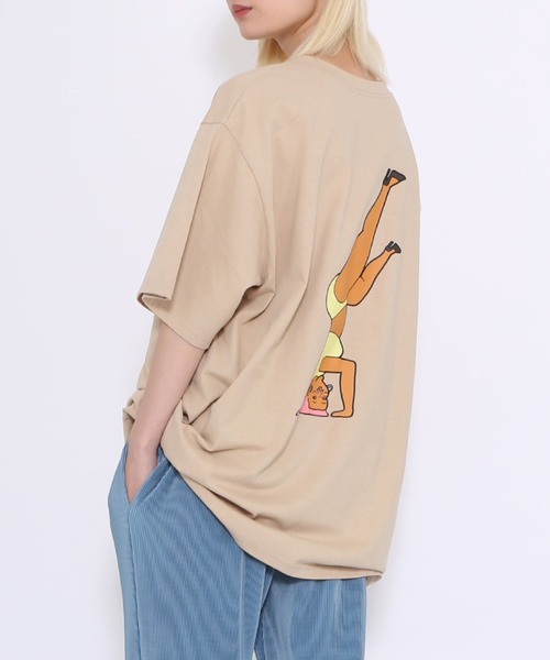 PUNYUS（プニュズ）の「PUNYUSロゴビッグＴ（Tシャツ/カットソー・レディース・ホワイト/ベージュ/ブラック/グリーン・4/3）」の12枚目の写真