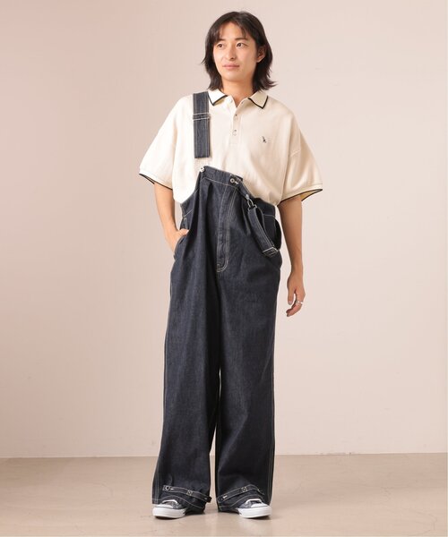 DOUBLE NAME（ダブルネーム）の「バギーデッキデニムサロペット（サロペット/オーバーオール・レディース・ワンウォッシュ/インディゴブルー・FREE）」の5枚目の写真