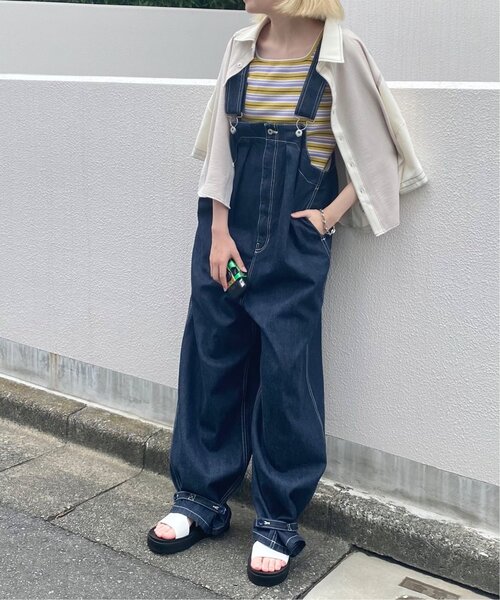 DOUBLE NAME（ダブルネーム）の「バギーデッキデニムサロペット