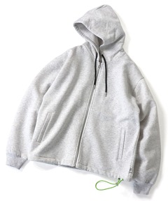 12ozヘビー裏起毛スウェットジップパーカー