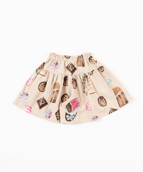 trois lapins kp（トロワラパンケーピー）の「チョコレート柄 キュロット(110~140cm)（その他パンツ・キッズ・ベージュ・140cm/120cm/130cm/110cm）」の7枚目の写真