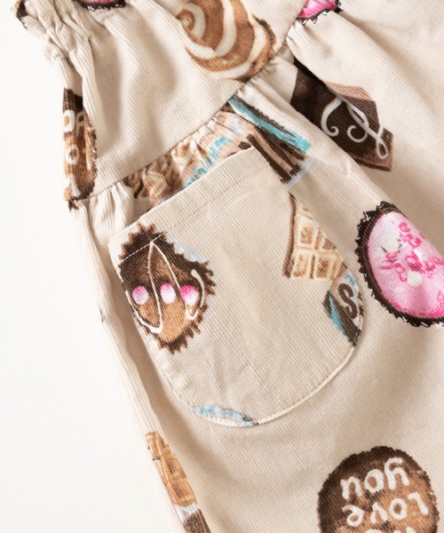 trois lapins kp（トロワラパンケーピー）の「チョコレート柄 キュロット(110~140cm)（その他パンツ・キッズ・ベージュ・140cm/120cm/130cm/110cm）」の5枚目の写真