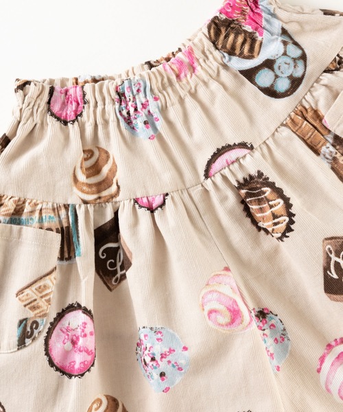 trois lapins kp（トロワラパンケーピー）の「チョコレート柄 キュロット(110~140cm)（その他パンツ・キッズ・ベージュ・140cm/120cm/130cm/110cm）」の6枚目の写真