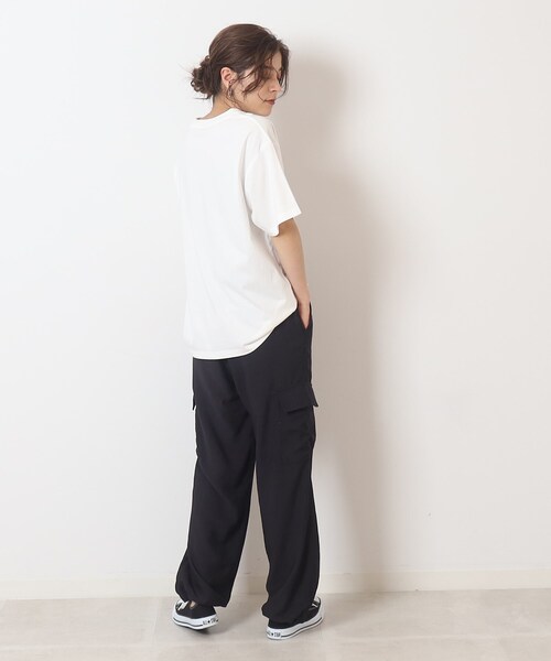 SHOO・LA・RUE(シューラルー)の「◆ゆるっとはける柔らか素材 イージーカーゴパンツ(その他パンツ・レディース・グレー系/ブラック・02/03)」の14枚目の写真