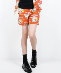 HYSTERIC GLAMOUR | EXOTIC DRINK総柄 裏パイルショートPT(その他パンツ)