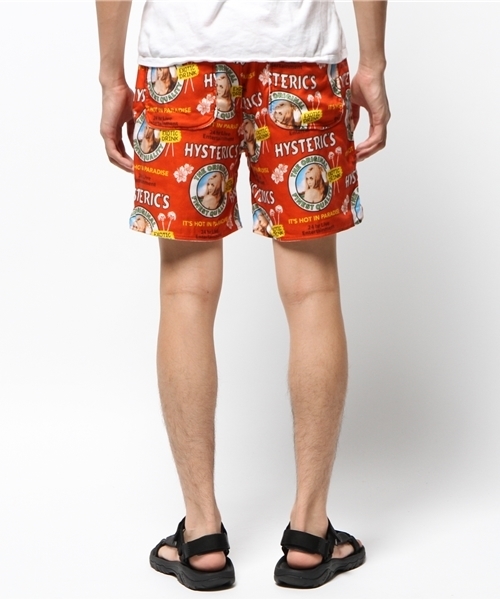 HYSTERIC GLAMOUR（ヒステリックグラマー）の「EXOTIC DRINK総柄 裏パイルショートPT（その他パンツ・メンズ・レッド系その他・LARGE/SMALL/MEDIUM）」の4枚目の写真