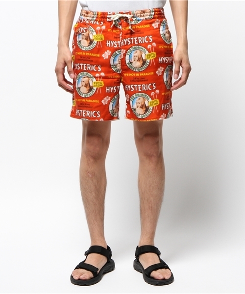HYSTERIC GLAMOUR（ヒステリックグラマー）の「EXOTIC DRINK総柄 裏パイルショートPT（その他パンツ・メンズ・レッド系その他・LARGE/SMALL/MEDIUM）」の8枚目の写真