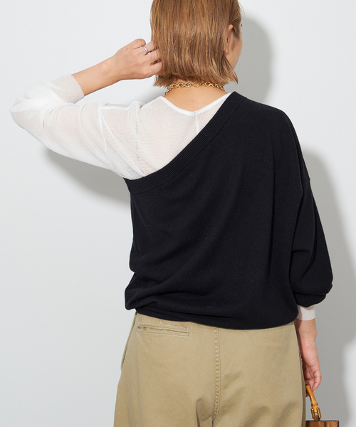 セール】【R'IAM】 ワンショル プルオーバー（ニット/セーター