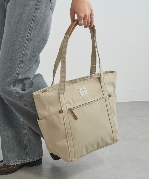 anello（アネロ）の「【anello】GHM0553 大容量 トートバッグ（トートバッグ・レディース・ブルー/ブラック/グレー/ベージュ・FREE）」の4枚目の写真