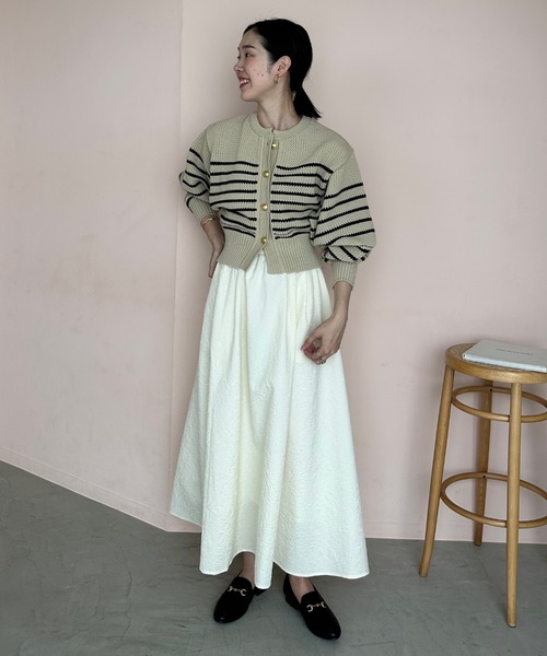 Doux archives（ドゥアルシーヴ）の「ポリヤーンニットカーディガン（カーディガン/ボレロ・レディース・ブラウン/ベージュ/ブラック・FREE）」の19枚目の写真