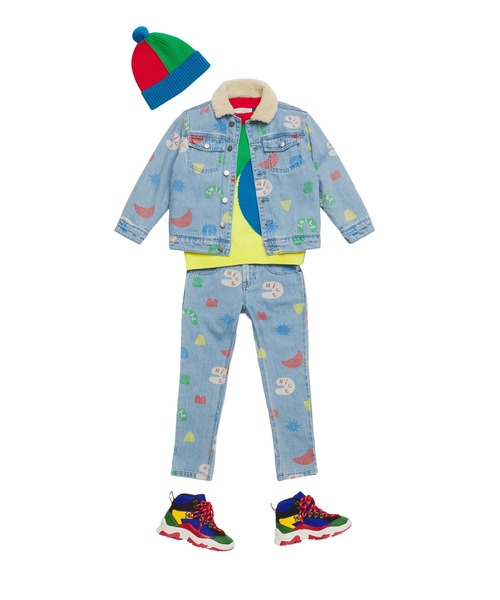 STELLA McCARTNEY(ステラマッカートニー)の「STELLA McCARTNEY (ステラマッカートニー) Kids & Junior ウールブレンドニット帽子(ニットキャップ/ビーニー・キッズ・カラフル・Ⅱ)」の3枚目の写真