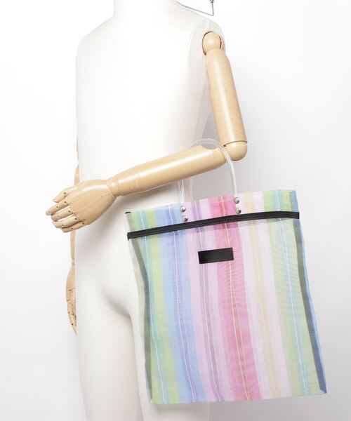 Moon Bird（ムーンバード）の「【Moon Bird/ムーンバード】MEXICAN MESH TOTE（トートバッグ・レディース・その他1/ブラック系その他/グリーン系その他・FREE）」の7枚目の写真