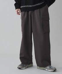 LUCY | LUCY/【23年秋冬新作】【セットアップ対応】トロミ ルーズカーゴスラックス(カーゴパンツ)