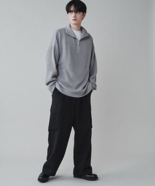 LUCY(ルーシー)の「LUCY/【セットアップ対応】トロミ ルーズカーゴスラックス(カーゴパンツ・メンズ・ブルー系その他/ブラック/ブラウン・MEDIUM/LARGE)」の15枚目の写真