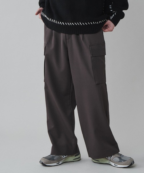 LUCY(ルーシー)の「LUCY/【セットアップ対応】トロミ ルーズカーゴスラックス(カーゴパンツ・メンズ・ブルー系その他/ブラック/ブラウン・MEDIUM/LARGE)」の16枚目の写真