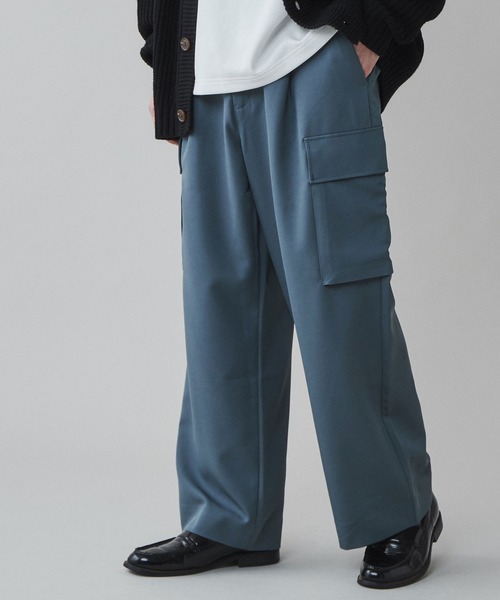 LUCY(ルーシー)の「LUCY/【セットアップ対応】トロミ ルーズカーゴスラックス(カーゴパンツ・メンズ・ブルー系その他/ブラック/ブラウン・MEDIUM/LARGE)」の18枚目の写真