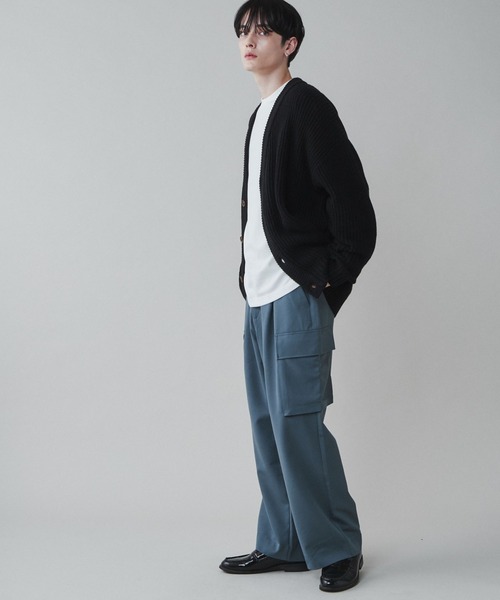 LUCY(ルーシー)の「LUCY/【セットアップ対応】トロミ ルーズカーゴスラックス(カーゴパンツ・メンズ・ブルー系その他/ブラック/ブラウン・MEDIUM/LARGE)」の20枚目の写真