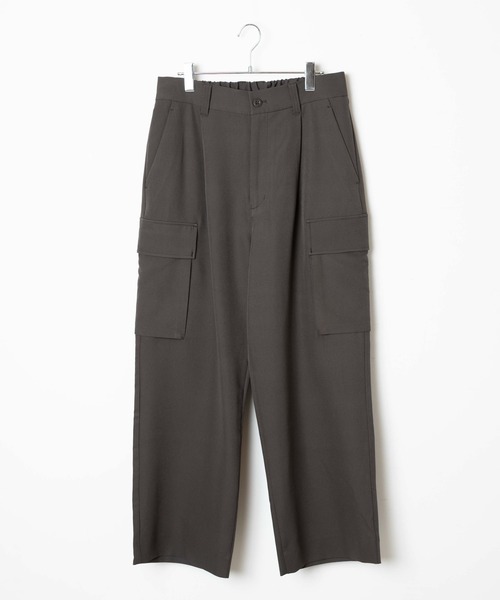 LUCY(ルーシー)の「LUCY/【セットアップ対応】トロミ ルーズカーゴスラックス(カーゴパンツ・メンズ・ブルー系その他/ブラック/ブラウン・MEDIUM/LARGE)」の5枚目の写真
