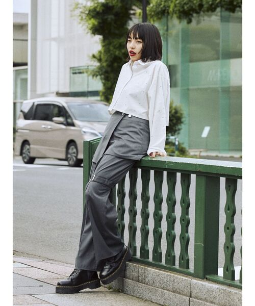 jouetie（ジュエティ）の「スカートレイヤードフレアパンツ（その他