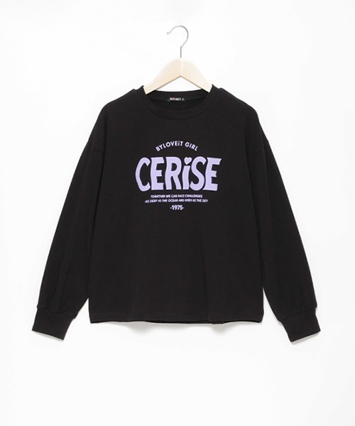 by LOVEiT（バイラビット）の「ウェーブロゴ長袖Ｔシャツ（Tシャツ/カットソー・キッズ・ピンク/ブルー/ブラック/オフホワイト・120cm/130cm/160cm/150cm/140cm）」の3枚目の写真