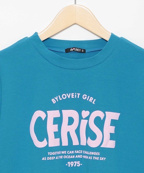 by LOVEiT（バイラビット）の「ウェーブロゴ長袖Ｔシャツ（Tシャツ/カットソー・キッズ・ピンク/ブルー/ブラック/オフホワイト・120cm/130cm/160cm/150cm/140cm）」の6枚目の写真