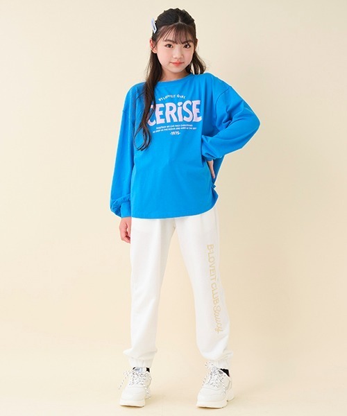 by LOVEiT（バイラビット）の「ウェーブロゴ長袖Ｔシャツ（Tシャツ/カットソー・キッズ・ピンク/ブルー/ブラック/オフホワイト・120cm/130cm/160cm/150cm/140cm）」の12枚目の写真