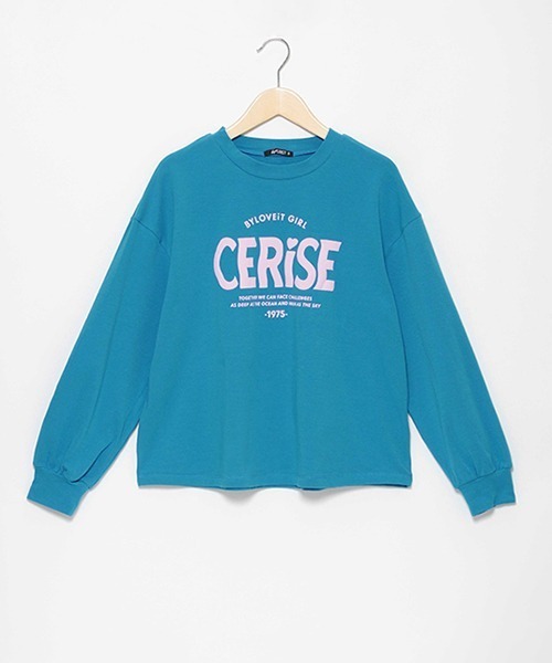 by LOVEiT（バイラビット）の「ウェーブロゴ長袖Ｔシャツ（Tシャツ/カットソー・キッズ・ピンク/ブルー/ブラック/オフホワイト・120cm/130cm/160cm/150cm/140cm）」の11枚目の写真