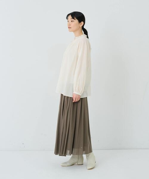 アデュートリステス  フリルブラウス フリルカラーコットンブラウス｜BIGI online store - ビギ