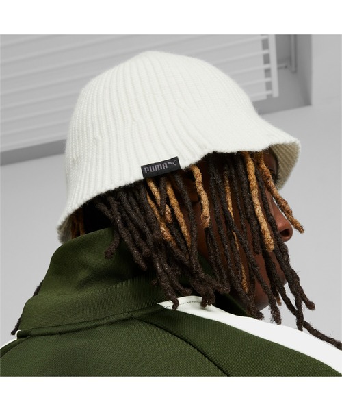 PUMA（プーマ）の「PUMA プーマ ユニセックス プライム ニット バケットハット（ハット・メンズ・ブラック/オフホワイト・SMALL/LARGE）」の3枚目の写真