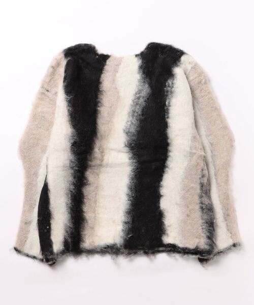 Q（キュー）の「ドローイングシャギーニット（ニット/セーター・レディース・ブルー系/ブラック系・MEDIUM）」の19枚目の写真