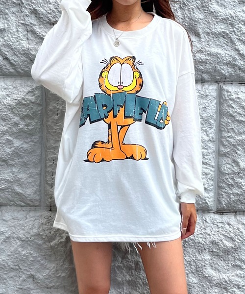 GARFIELDバックプリントロンT（Tシャツ/カットソー）｜GLAMOROUS JANE