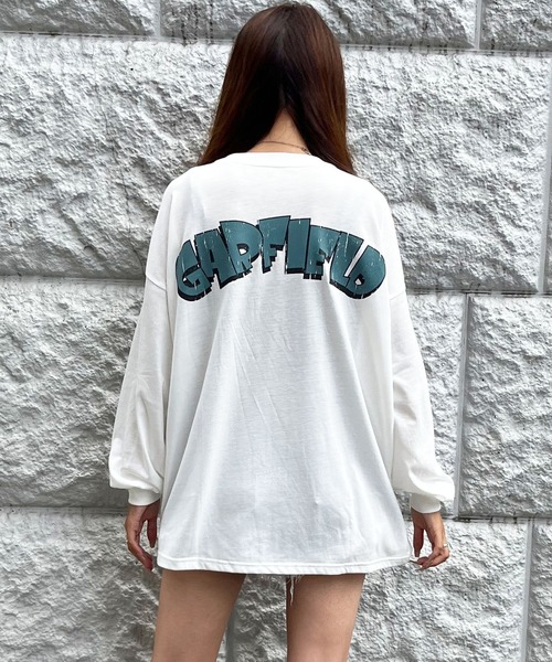 GLAMOROUS JANE(グラマラスジェーン)の「GARFIELDバックプリントロンT(Tシャツ/カットソー・レディース・ブラック/チャコールグレー/オフホワイト・FREE)」の16枚目の写真